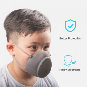 Silicone mask can be replaced with KN95 filter element