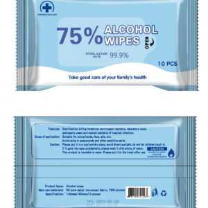 75% alcohol disinfectant wipes
