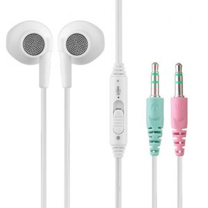 Various styles and colors with cable earphones