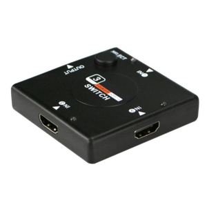 3 Port HDMI Splitter 1080P Video 1×3 HDMI 3 Input 1 Output S
