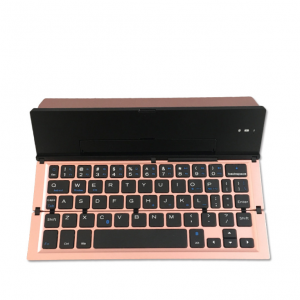 Three-system universal mobile phone tablet PC aluminum wireless folding keyboard