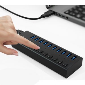 10-port USB3.0 cable splitter with power multi-interface extension HUB USB cable splitter