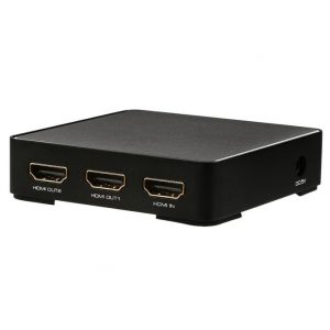 1 in 2 out Full HD 1080P HDMI2.0 TV Splitter Port Hub Repeat