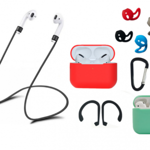 Apple bluetooth earphone silicone anti-drop case portable anti-loss rope