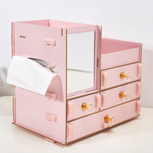 Drawer type dressing table beauty mirror