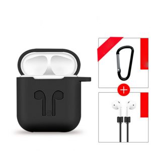 Apple bluetooth earphone silicone anti-drop case portable anti-loss rope