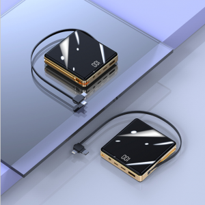 The new mini model has its own cable charger