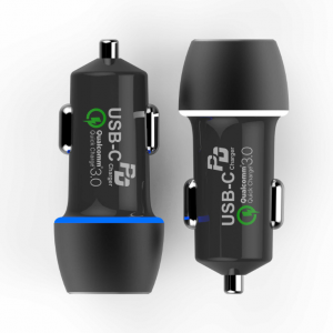 Type- C PD+QC3.0 On-board charger for 45W dual-port car