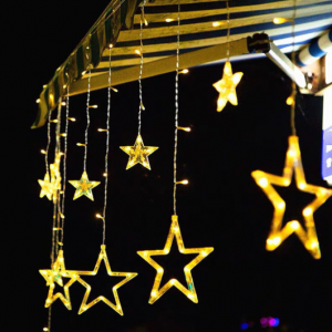 Waterproof Christmas curtain lights star lights string