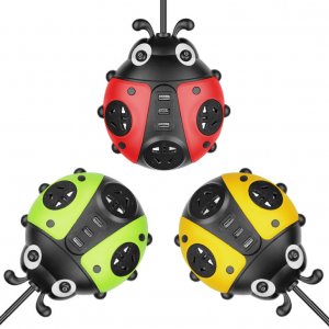 Round wiring board with USB multi-function home power terminal panel