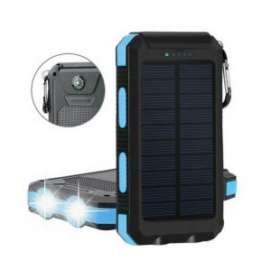 8000mAh portable power supply that can be charged by solar energy