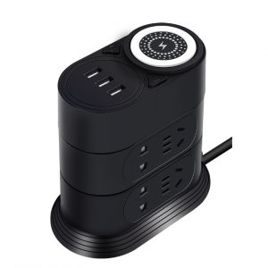 Creative intelligent USB cable board Multi-functional desktop vertical plug-in board