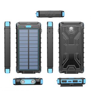 10000mAh portable power supply that can be charged by solar energy