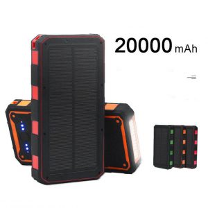 20000mAh portable power supply that can be charged by solar energy