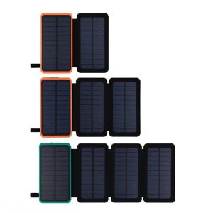 8000mAh portable power supply that can be charged by solar energy