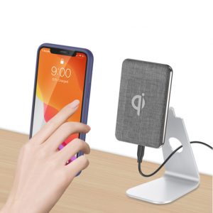 Table top 2 in 1 magnetic suction vertical cloth wireless charging support