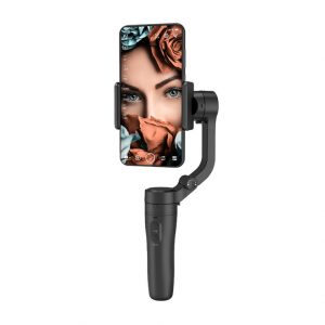Phone stabilizer hand-held camera, folding, buffeting, small portable, triaxial self-timer holder