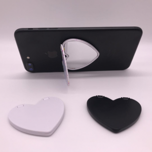 Heart beauty makeup mirror mobile phone case makeup mirror back stick bracket