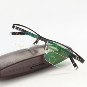Dual-purpose color-changing multi-function intelligent progressive dual light reading glasses
