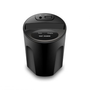 On-board 2-in-1 wireless charger multi-function charging cup