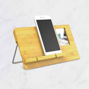 2-in-1 Bamboo Wireless Charger