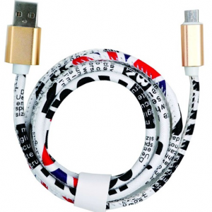 Leather data cable