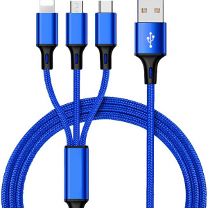 Drag three braided charging cables