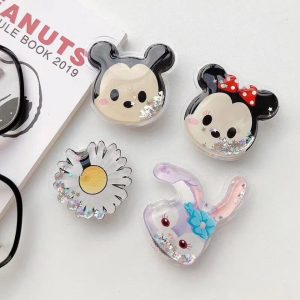 Flash powder into oil liquid quicksand cartoon oil bag folding air bag bracket back strap