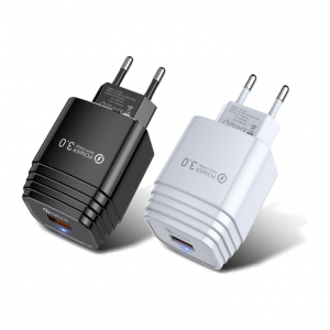 QC3.0 mobile phone Charger single U fast charging US standard European standard British standard USB smart charger