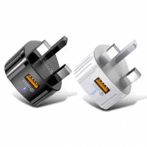 QC3.0 mobile phone Charger single U fast charging US standard European standard British standard USB smart charger