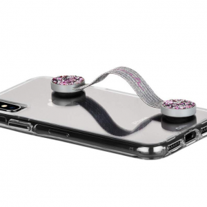 Mini elastic band to operate the phone sticker with one hand