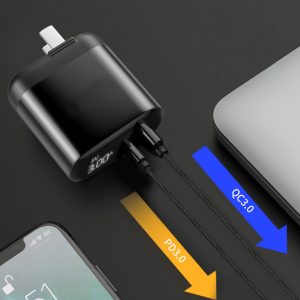 Charging head 18-watt QC3.0 dual-port digital display mobile phone 18W travel charge