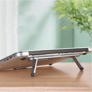 A folding portable support base for increased bracket heat dissipation frame