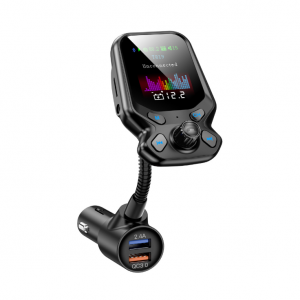 Car MP3 player 5.0 Bluetooth receiver FM transmitter QC3.0 car charging card machine