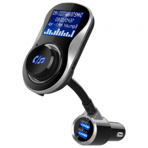 LCD shows car charge. Caller ID FM transmitter Car Bluetooth MP3