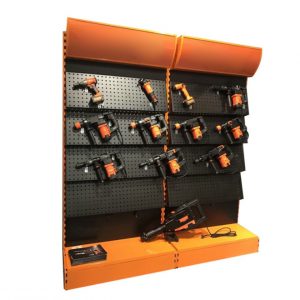 Square hole inclined back plate hanging plate hole plate display frame