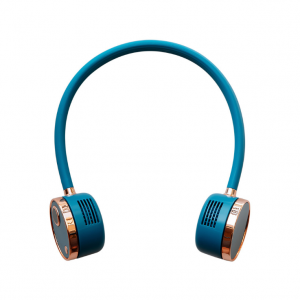 Digital display leafless hanging neck fan