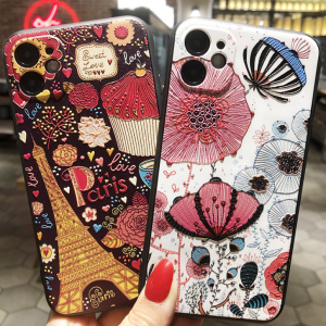 Embossed TPU creative iPhone 12 case