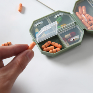 Portable medicine Box Mini six grids