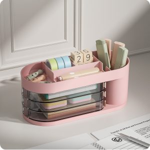Desktop makeup storage box