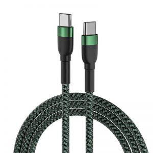 60W double-ended Type-C braided data cable