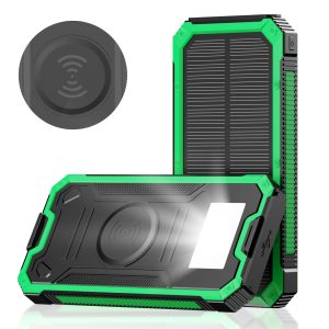 Outdoor waterproof wireless charging solar power bank