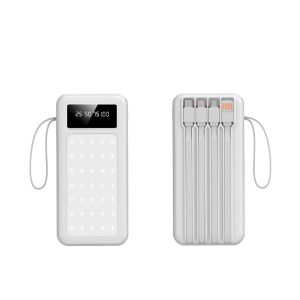 Outdoor camping lamp with 20000mAh rechargeable battery and hanging strap