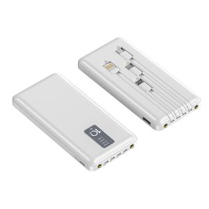 Mini built-in four-port 10000mAh power bank