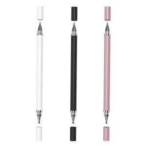 Dual-head touch-sensitive capacitive pen for mobile phones and tablets