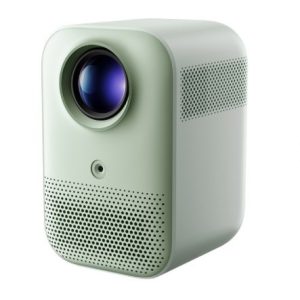 Home projector with intelligent startup and automatic focusing, equipped with Dolby sound system.