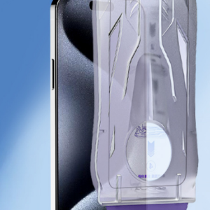 Mobile phone protective film with automatic dust-free film application chamber