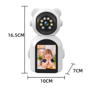 2.8-inch touchscreen surveillance camera with two-way video communication function