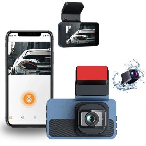 High-definition 4K dual-recording rear and front dashcam