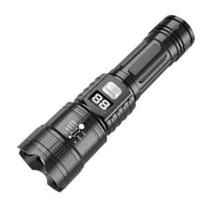Strong light flashlight, with charging, telescopic and zoom functions